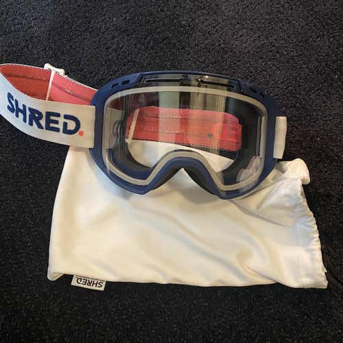 White Used Shred Amazify Ski Goggles