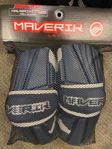 New Maverik Max Large Arm Guards - Navy