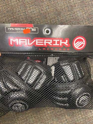 New Large Maverik M3 Elbow Pads - Black/Black