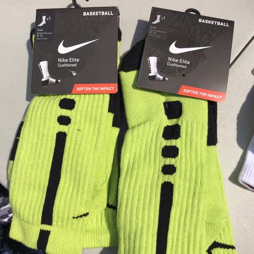 Nike Socks 2 Pack Neon Yellow