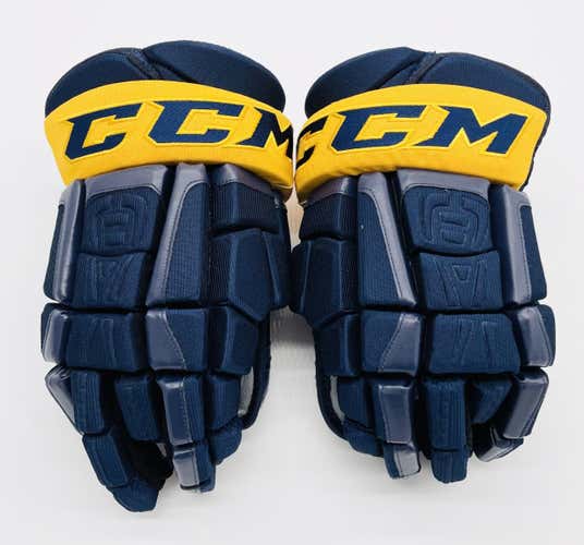 New CCM U+ Crazy Light Hockey Gloves-15"-Single Layer Palms-Buffalo Sabres