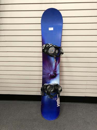 Used Ride Vista 154 Cm Snowboard Womens Combo