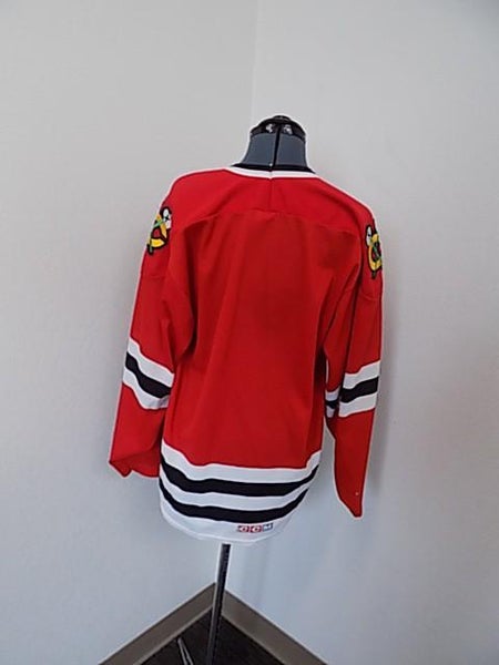 Vintage CCM Chicago Blackhawks Hockey Jersey Sweatshirt Size L EUC