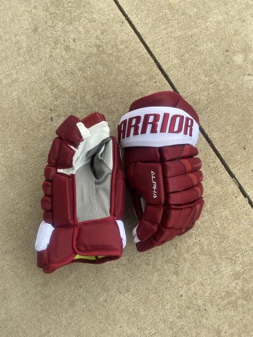 New Colorado Avalanche Reverse Retro Senior Warrior Alpha DX Pro 14 or 15 Pro Stock Gloves