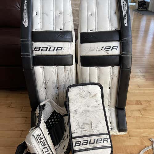 FULL SET - Black Senior 34" Regular Reactor 6000 Pro Stock Goalie Full Set