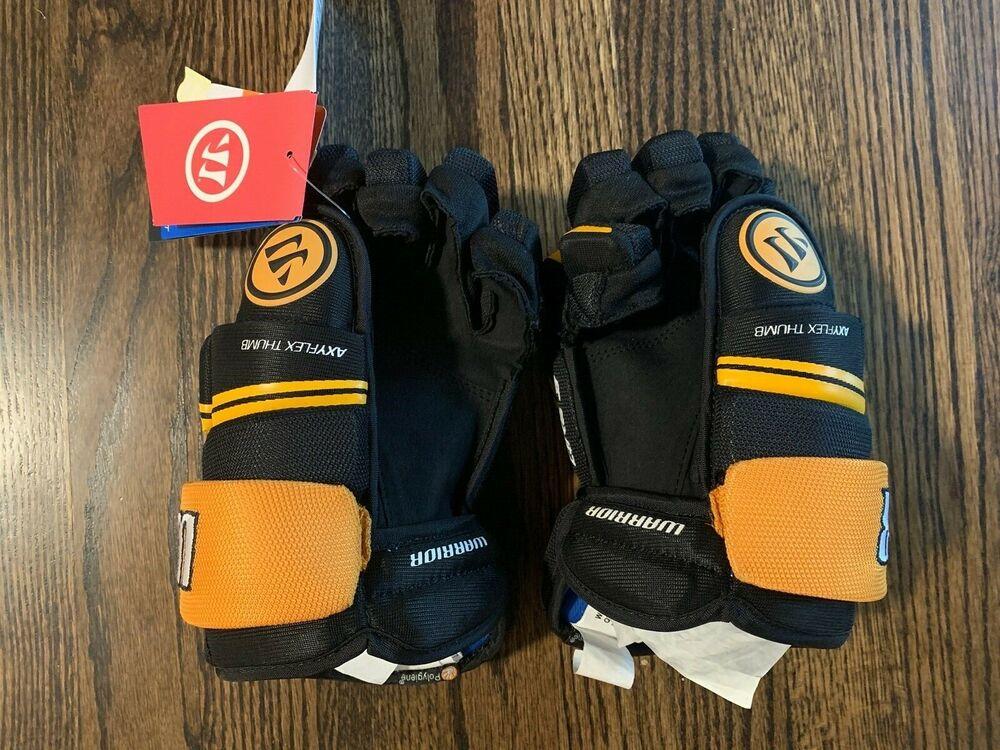New $99 Warrior QRE 3 Covert Junior Black Ice hockey gloves Black 11" 12" 