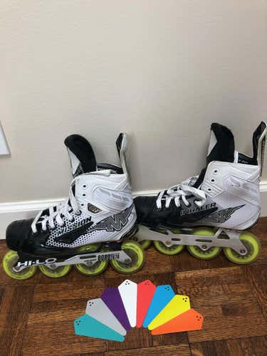 Used Senior Mission FZ-3 Inline Skates Wide Width Size 7.5E