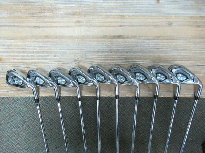 CALLAWAY CF18 ROGUE IRON SET 4 - PW AW SW XP95 ST15 S300 STIFF FLEX STEEL