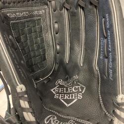 Black Adult Outfield 13" Baseball Glove