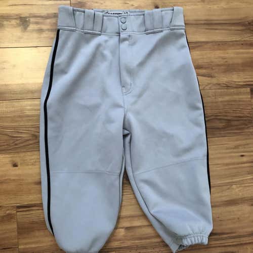 Easton Gray Knicker Pants with Black Piping