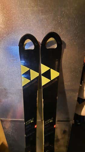 Fischer Racing RC4 World Cup SL Skis With Bindings Max Din 11