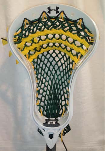 UA Headline U Head - White -Strung Marc Mesh - Green - NEW