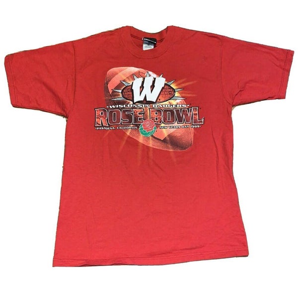 Vintage 1999 Rose Bowl T-Shirt Wisconsin Badgers Sz Medium Pro Player Football