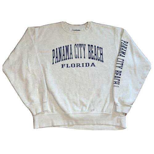 Vintage Panama City Beach Florida Surf Crewneck Sweatshirt Sweater Size Large/XL