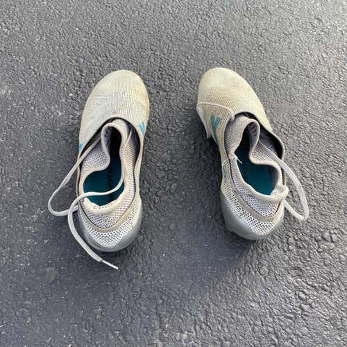 White Men's Size 12 (Women's 13) Adidas Cleats