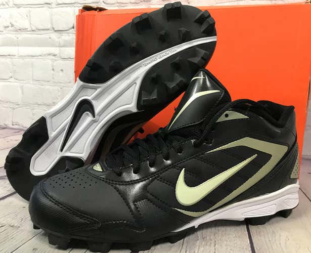Nike Men’s Keystone 3/4 Baseball Cleats Athletic Fit Black Size 9 New With Box