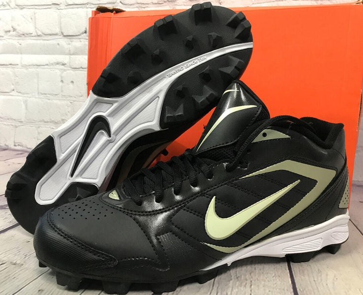 Nike Men’s Keystone 3/4 Baseball Cleats Athletic Fit Black Size 9 New With Box
