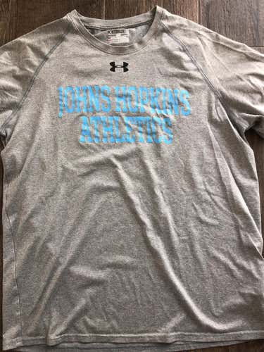 Hopkins Lacrosse Gray Adult Large Under Armour Shirt