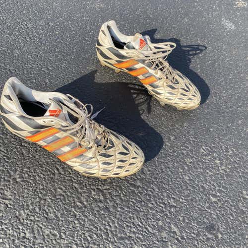 White Men's Size 9.5 (Women's 10.5) Adidas Cleats