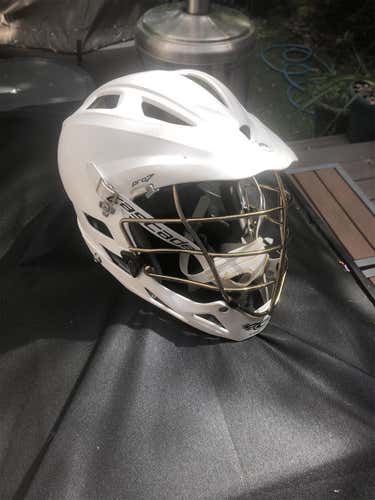 (BEST OFFER) White Adult Player's Cascade Pro-7 Helmet