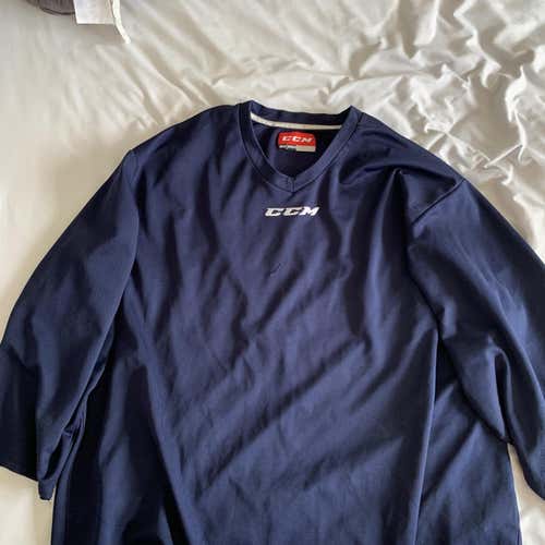 Blue Adult Goalie Cut CCM  Jersey And  matching hockey socks