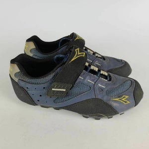 Diadora Womens Cycling Shoes Blue Adjustable Hook And Loop Low Top 8.5 M EUR 40