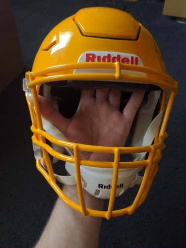 Yellow Riddell Speedflex Helmet
