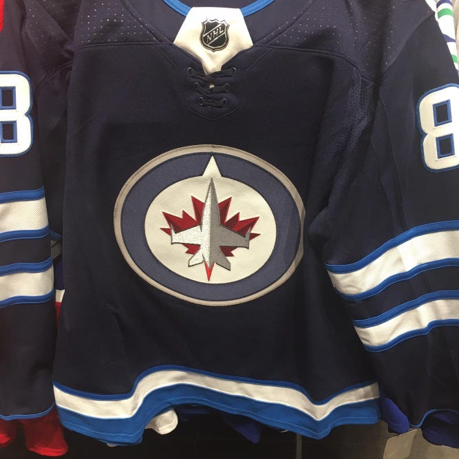 Kyle Connor Winnipeg Jets Size 50 Adidas Jersey With Fully Stitched Kit