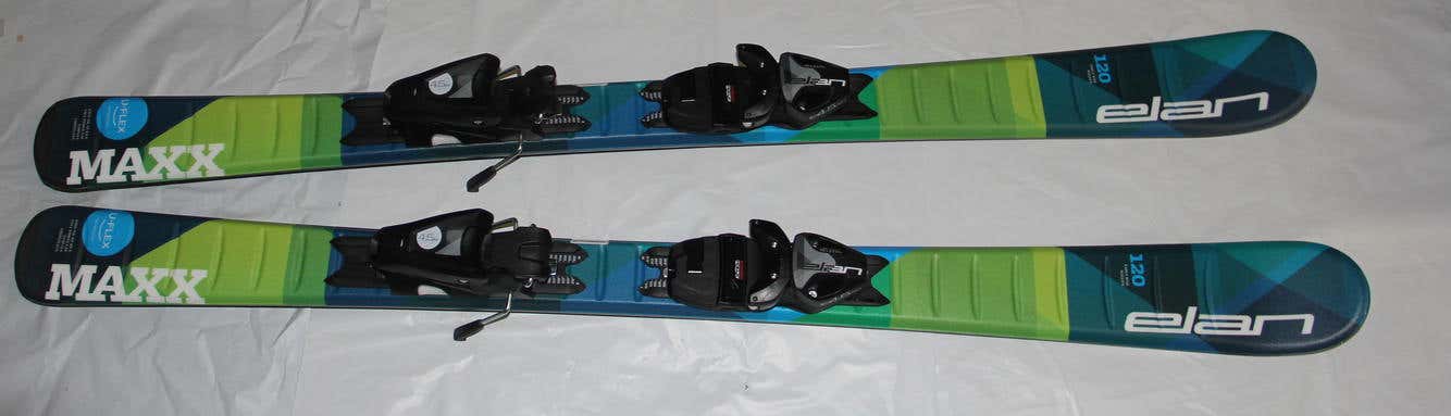 NEW 120cm Junior Skis Elan MAXX Uflex  with new size adjustable bindings set 2023NEW