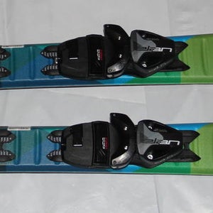 NEW Junior Skis Elan MAXX Uflex!  skis 110cm with new size adjustable bindings set  Europe made