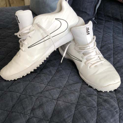 White Nike Vpr Turf Cleats