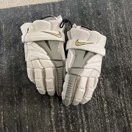 White New Nike Vapor Elite 12" Lacrosse Gloves
