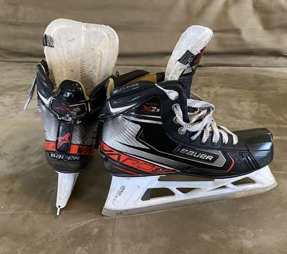 Used Senior Bauer Vapor X2.9 Hockey Goalie Skates Regular Width Size 9