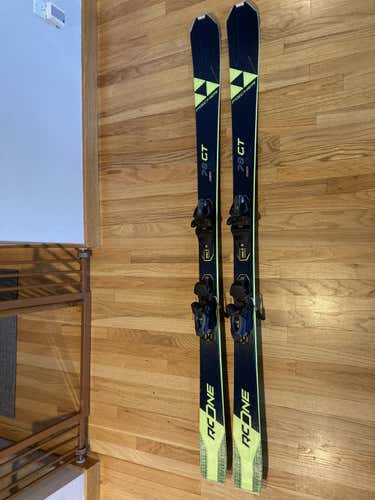 Used Unisex 2020/21 Fischer All Mountain RC One 78 GT Skis With Bindings Max Din 10