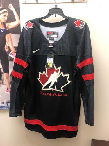 Nike Team Canada Jersey '18, Black, Medium