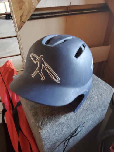 Blue Used 6 3/4 DeMarini Batting Helmet