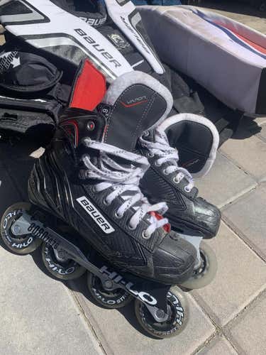 Used Senior Bauer Inline Skates Regular Width Size 7.5