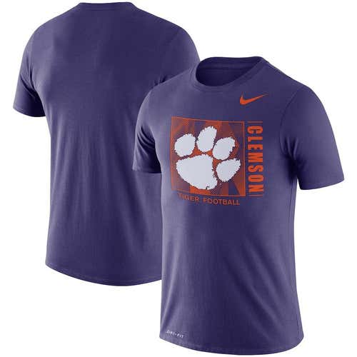 NWT Nike clemson tigers team issue Football Dri-Fit T-Shirt tee Men's XXL CT7656-566