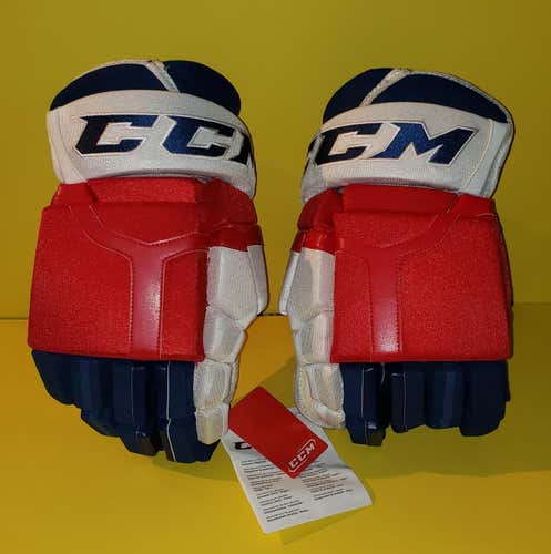 3 pair lot New York Rangers Pro Stock CCM HG50PP Gloves 15" Red White Blue