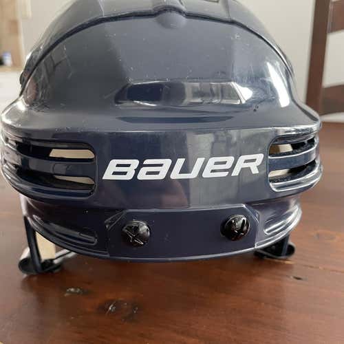 Blue (Navy Used Medium Bauer 4500 Pro Stock Helmet
