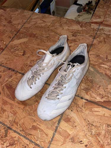White Men's Adizero Cleats