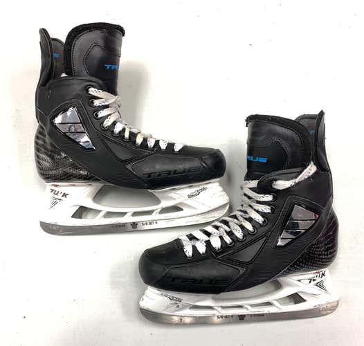 Used Zach Hyman Toronto Maple Leafs 9e True Pro Custom Pro Stock Skates