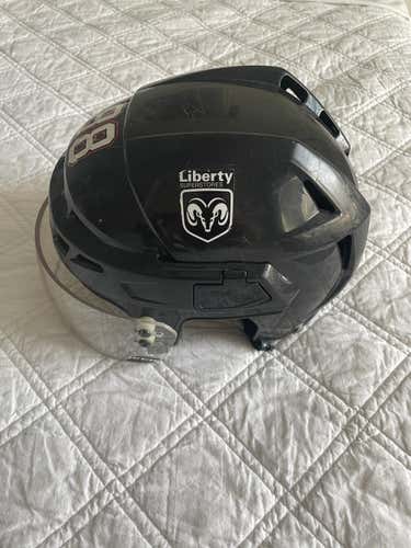 Black Used Large CCM Tacks 110 Helmet Pro Stock
