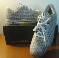 White New Adult Men's Size Men's 11.5 (W 12.5) Under Armour Nitro Low MC Cleats