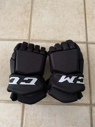 Black Senior CCM HGTK 15" Pro Stock Gloves (Flex Thumb)