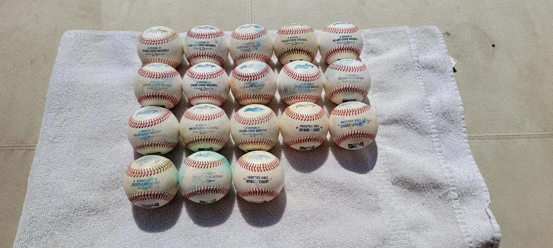 Used Rawlings Baseballs 18 Pack