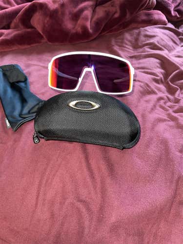 White Unisex One Size Fits All Oakley Sutro Sunglasses
