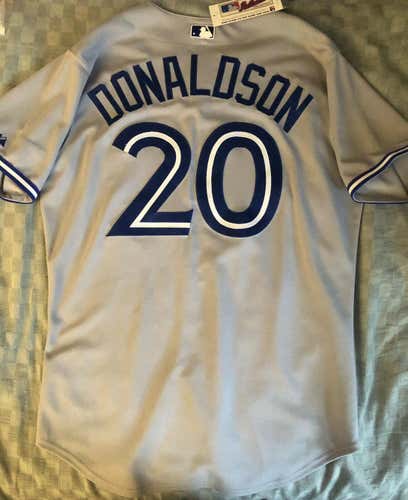 Authentic Toronto Blue Jays Josh Donaldson Road Jersey - size 48 (XL) - NEW WITH TAGS!
