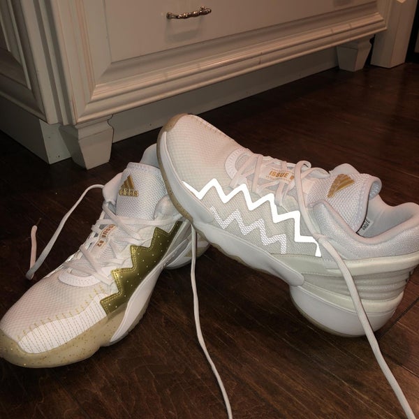 White Men's Size 11.5 (Women's 12.5) Adidas Shoes