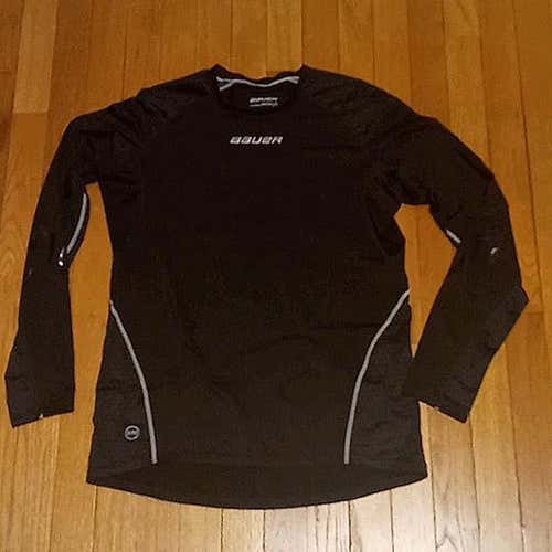 3 Bauer 37.5 Premium Long Sleeve Hockey Grip Shirt MENS SMALL